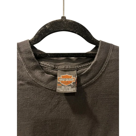 Vintage 2000 Harley Davidson Flame T-Shirt Size 2XL Route 66 California Biker - Picture 4 of 6